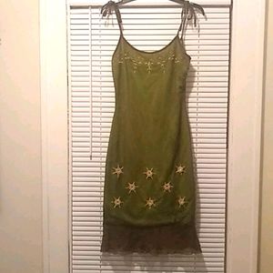 Gorgeous Olive Green Slip Dress